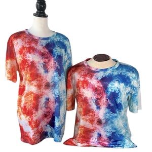 Unisex Bowling Jersey Fire & Ice Hot & Cold Cool & Warm Color Toned Design Shirt